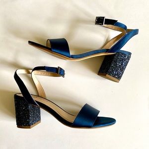 Charles by Charles David  Navy Sparkly Block Heels